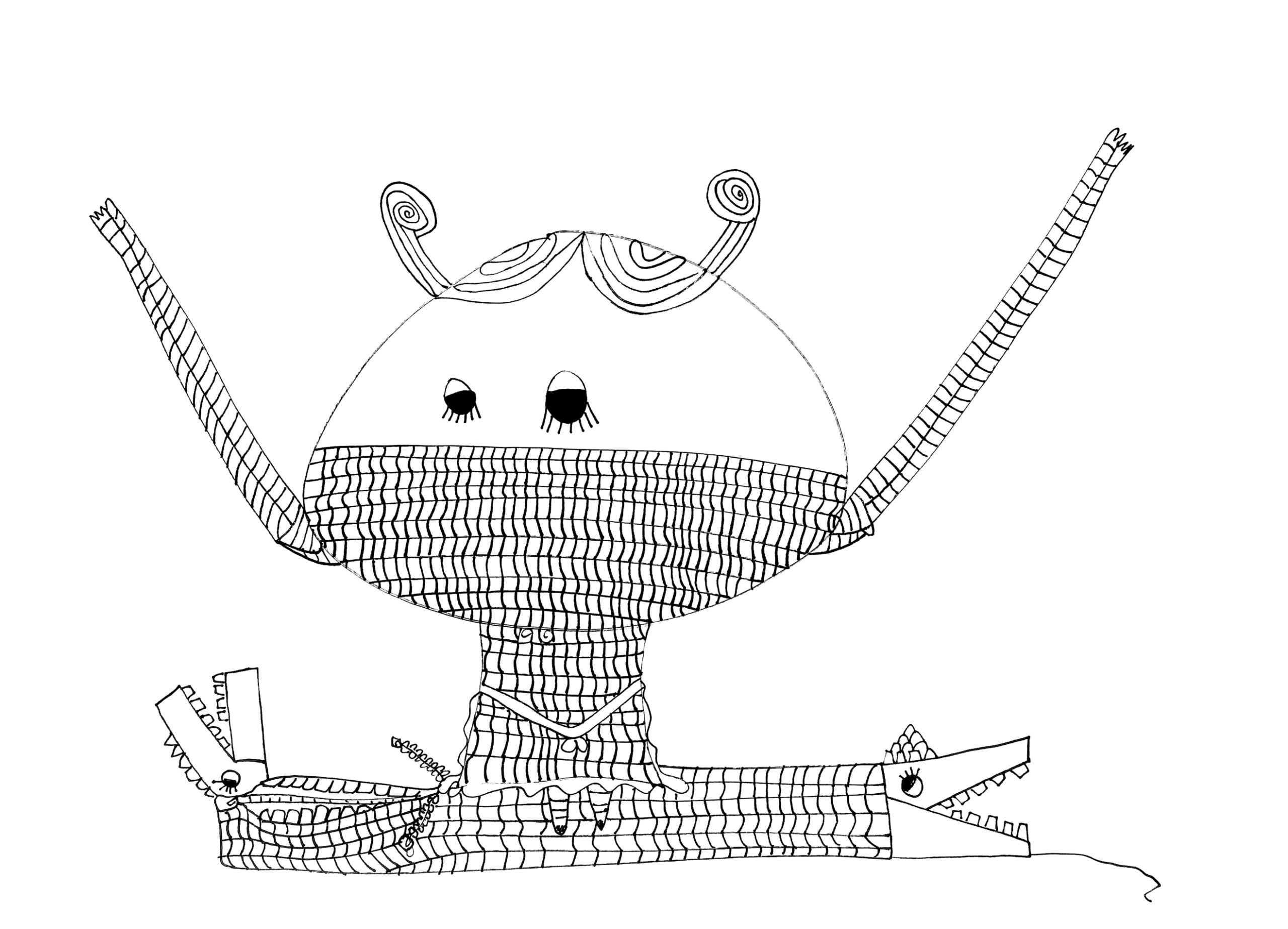 Dibujo de Anahid Hagobian